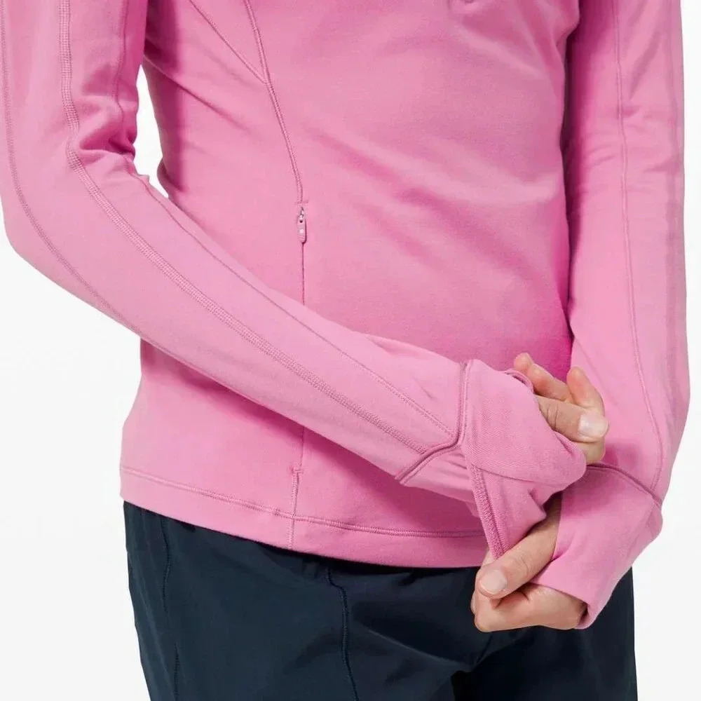 Lululemon Run Briskly 1/2 Zip Athletic Activewear Magenta Glow Jacket - Picture 4 of 16